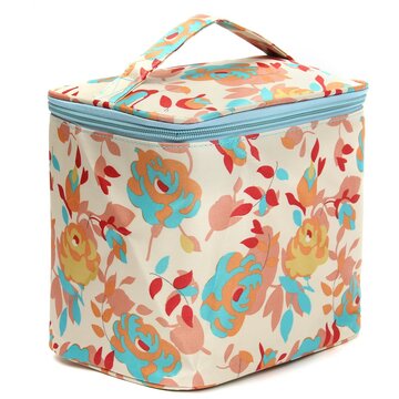 Colorfull Rose Makeup Box Zipper Handbag Beauty Storage Organiser