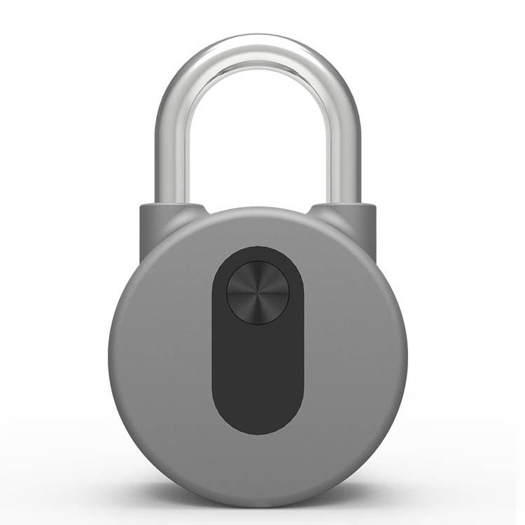

Smart Round Shape Mini Electronic Anti Theft Bluetooth Lock APP Unlocking Waterproof Safe Keyless Padlock, Grey