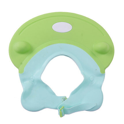 

Vvcare BC-AR03 Adjustable Baby Shower Cap Soft Bath Shampoo Visor Hat Bathing Hair Washing Protector for Baby Kids, Yellow green