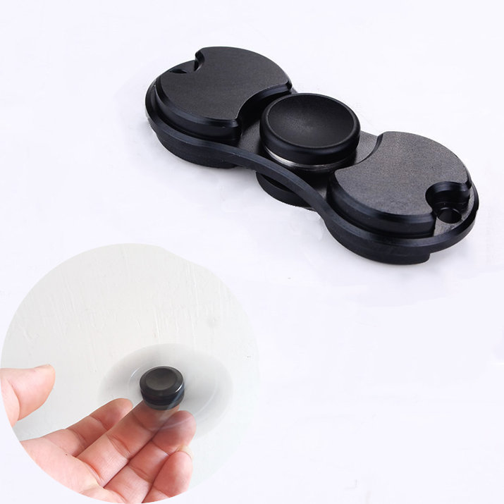

MATEMINCO EDC Hand Spinner Outdoor Games Aluminum Alloy Anti Stress Reliever/ ADHD Quitting Bad Habits and Staying Awake, Grey black