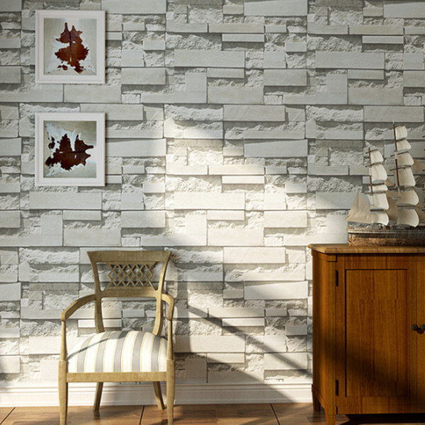 

Brick Pattern 3D Textured Non-woven Wallpaper