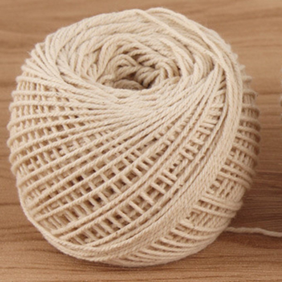 

100M Cotton String Rope Twisted Braided Cord Craft, White white