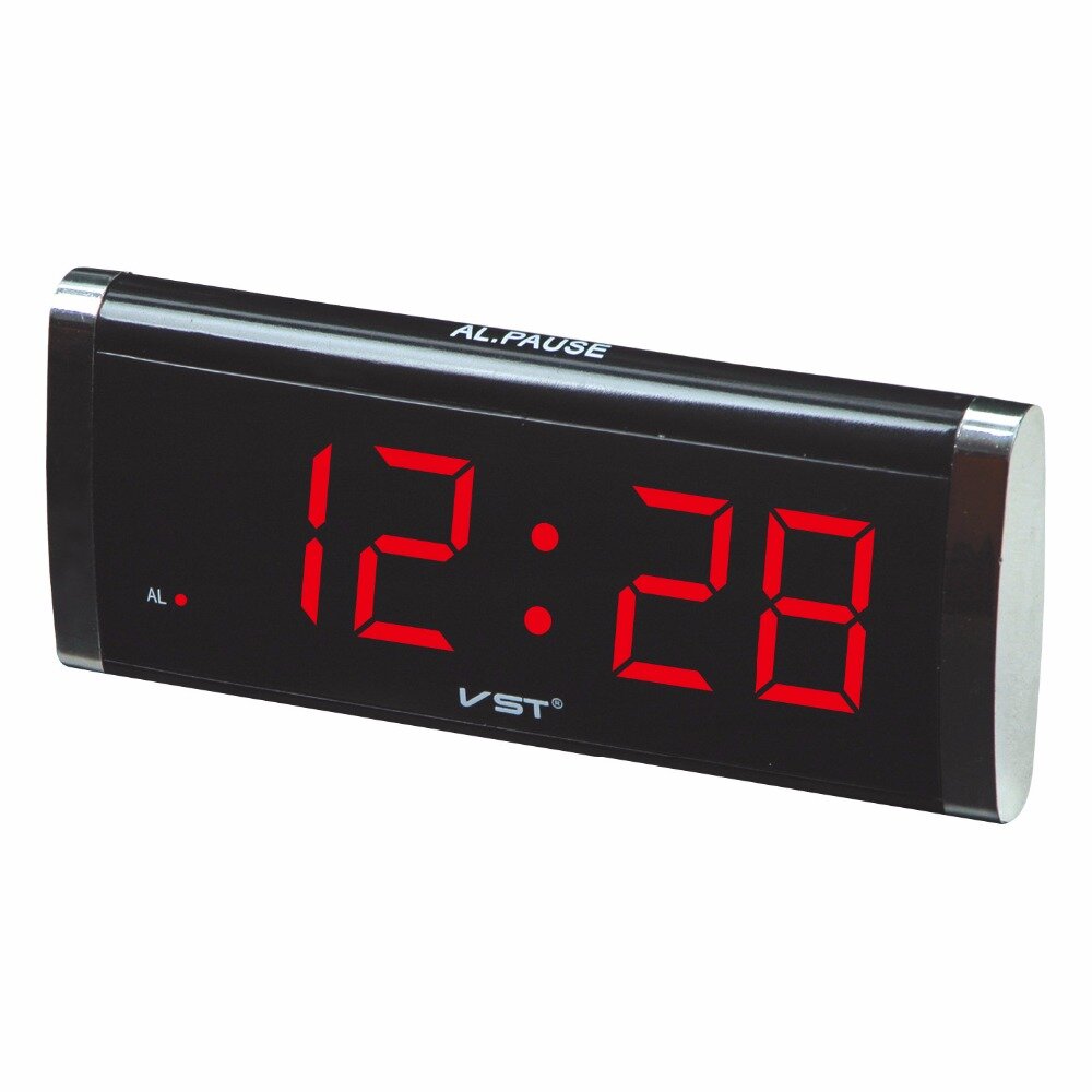 

LED Table Clock Large Display, Blue green red