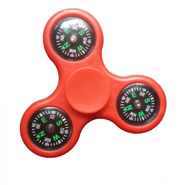 

MATEMINCO EDC Tri-Fidget Hand Spinner with Compass Adult Toys, Camouflage blue blue red yellow green