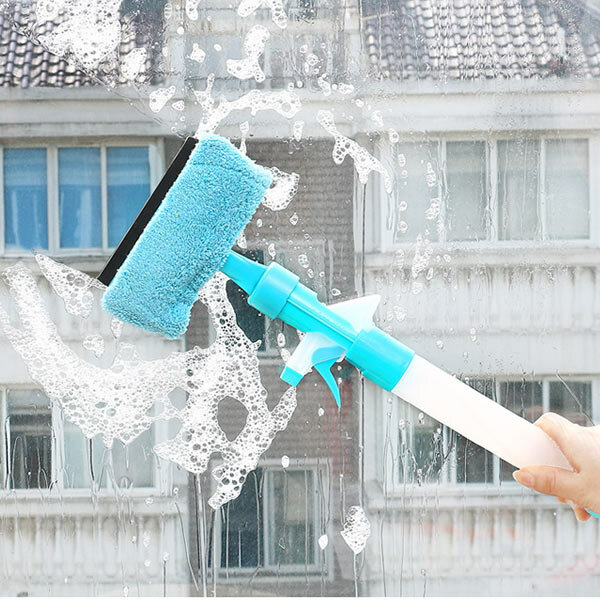 

Magic Spray Multifunctional Cleaning Brush Windows Tiles Household Cleaning Tools, Blue green orange