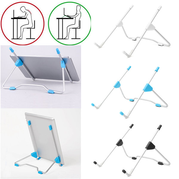 

Adjustable Portable Holder Bed Desk Stand for Laptop Computer PC Notebook Tablet, Blue white black