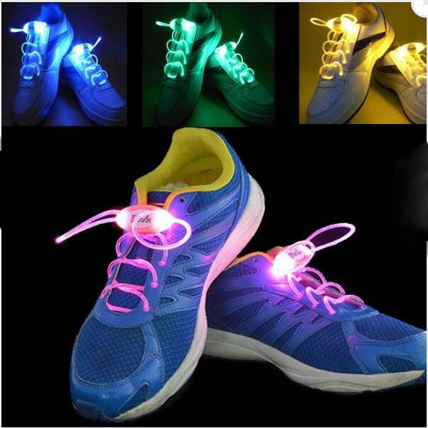

4th Generation LED Glowing Shoelaces Flash Shoelaces, Blue green pink multicolor orange