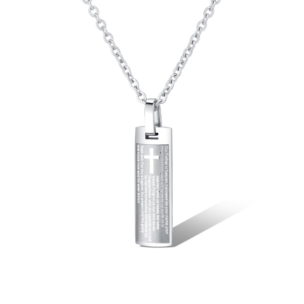 

Fashion Rectangle Pendant Necklace, Silver gold
