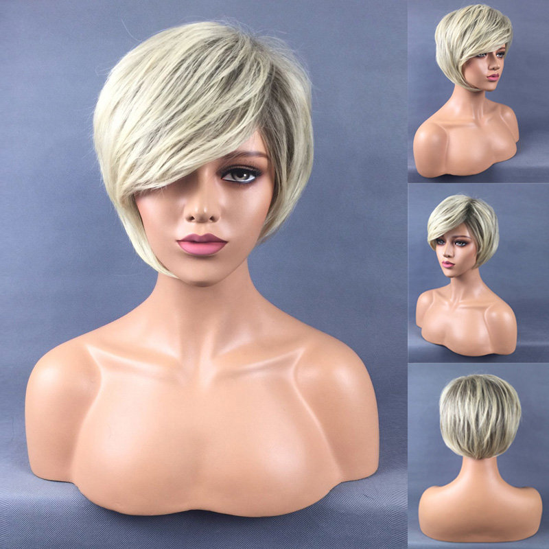 

30cm Female Synthetic Wigs, White