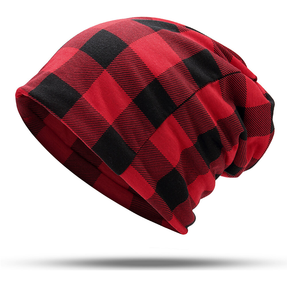 

Unisex Useful Warm Wild Print Cotton Beanie Hat, Black / white black / red blue/white black-gray