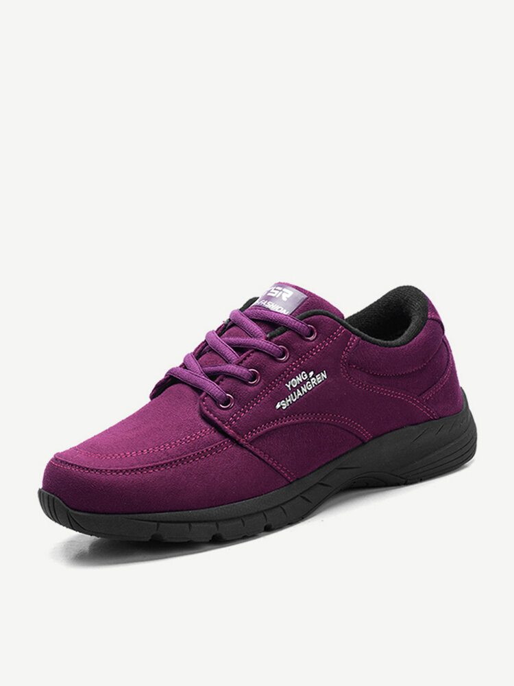 

Suede Casual Sport Shoes, Light grey purple red