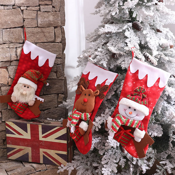

Christmas Stockings Santa Claus Christmas Boots, White