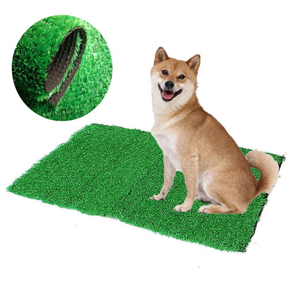 

Dog Cat Toilet Mat Indoor Potty Trainer Artificial Grass Turf Patch Pad, White