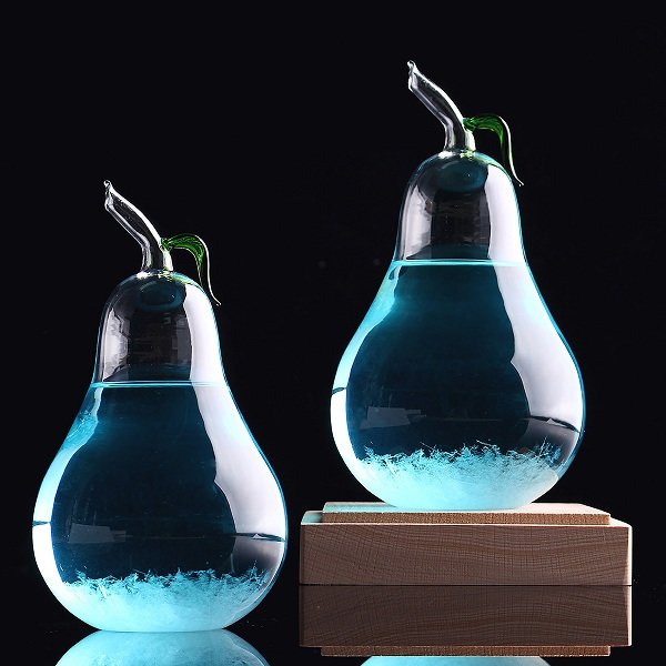 

Creative Pear Shape Weather Forecast Storm Glass Novel Home Decor