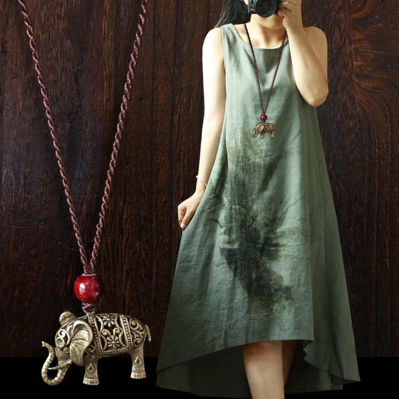 

Alloy Elephant Pendant Necklace, As picture