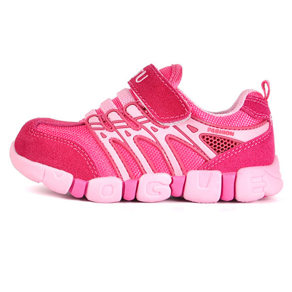 

Unisex Kids Breathable Firm-Ground Sports Shoes, Red blue green pink