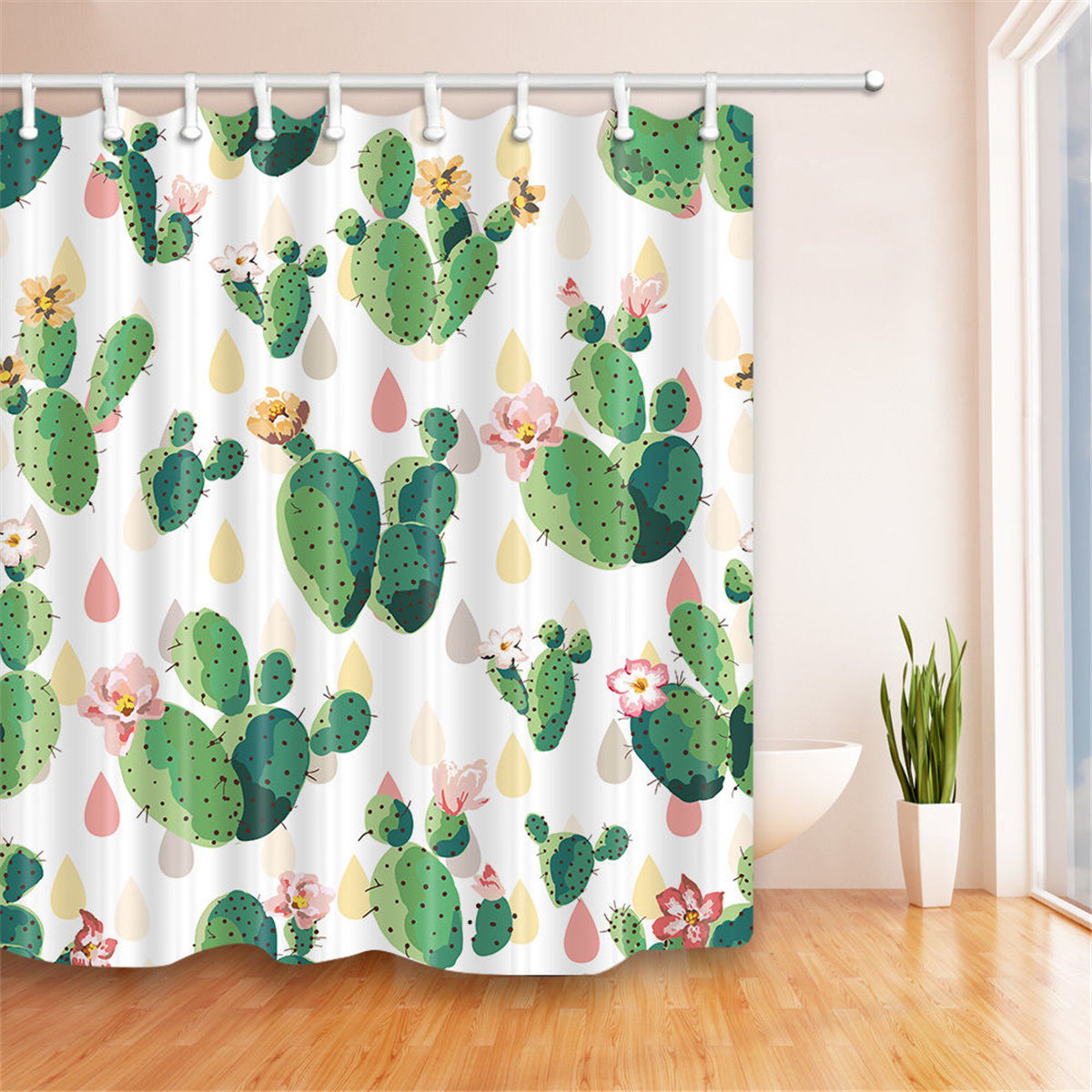 

Cactus Flower Shower Curtain
