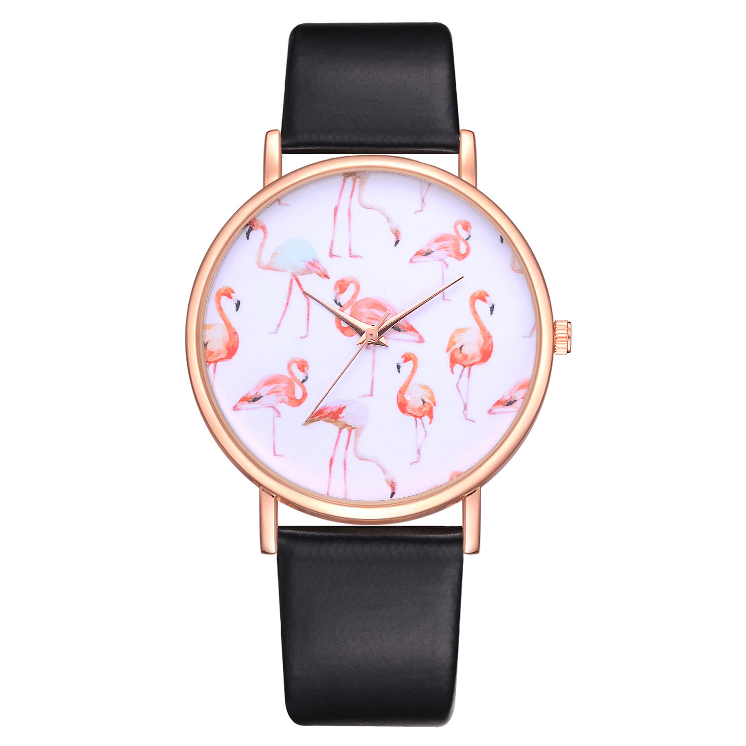 

P345 Quartz Flamingo Casual Lady Watch, Brown red