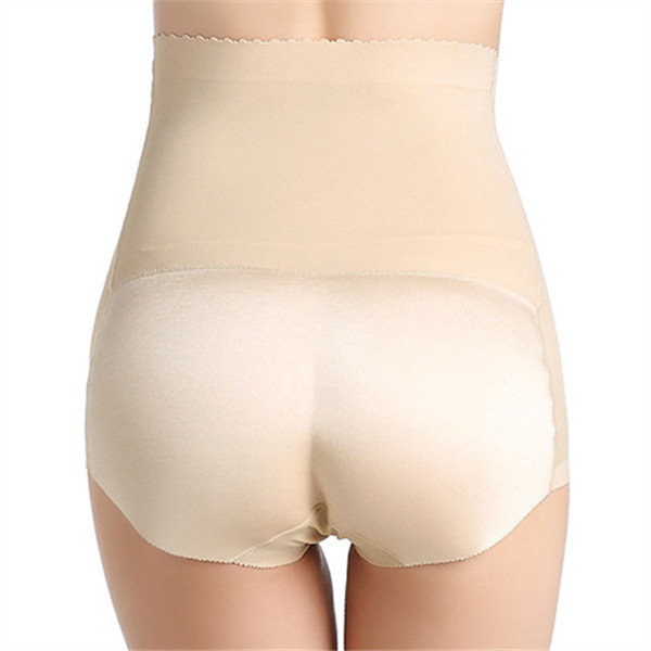 

Sexy Seamfree Breathable Buttocks Pad High Waist Underwear Shapewear For Women, Black nude
