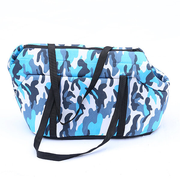 

Pet Cat Dog Carrier Puppy Travel Bag, Army green blue grey