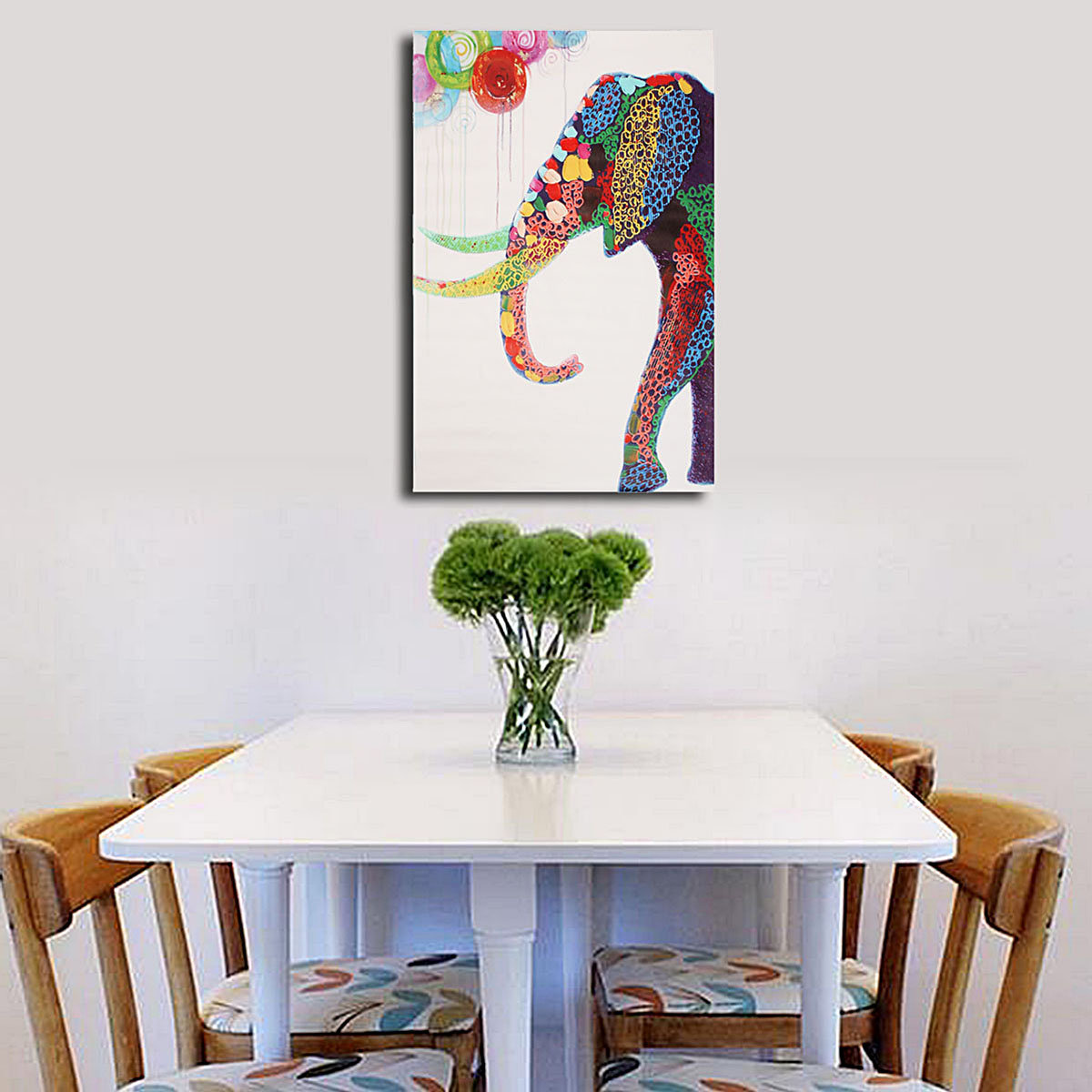 

Elephant Abstract Canvas Painting
