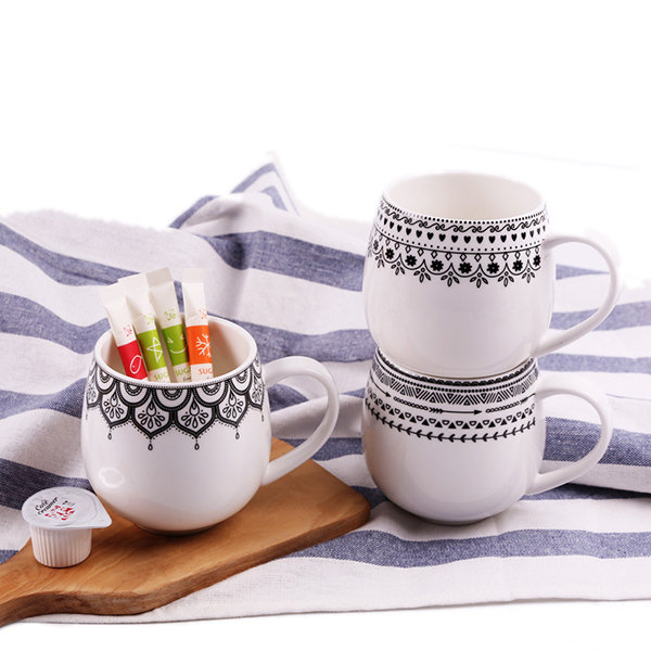 Nordic Minimalist Style Mug Creative Cups Ceramic Milk Tea Coffee Cups Love Cup Drinkware