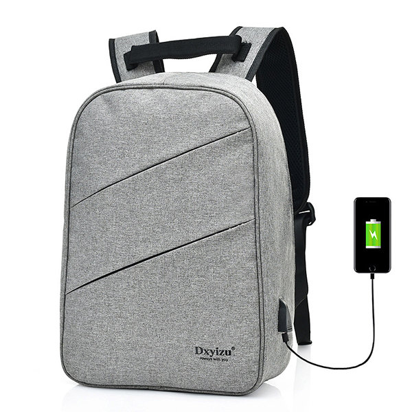 

Men USB Charging 15.6″ Laptop Bag Business Travel Backpack, Blue black