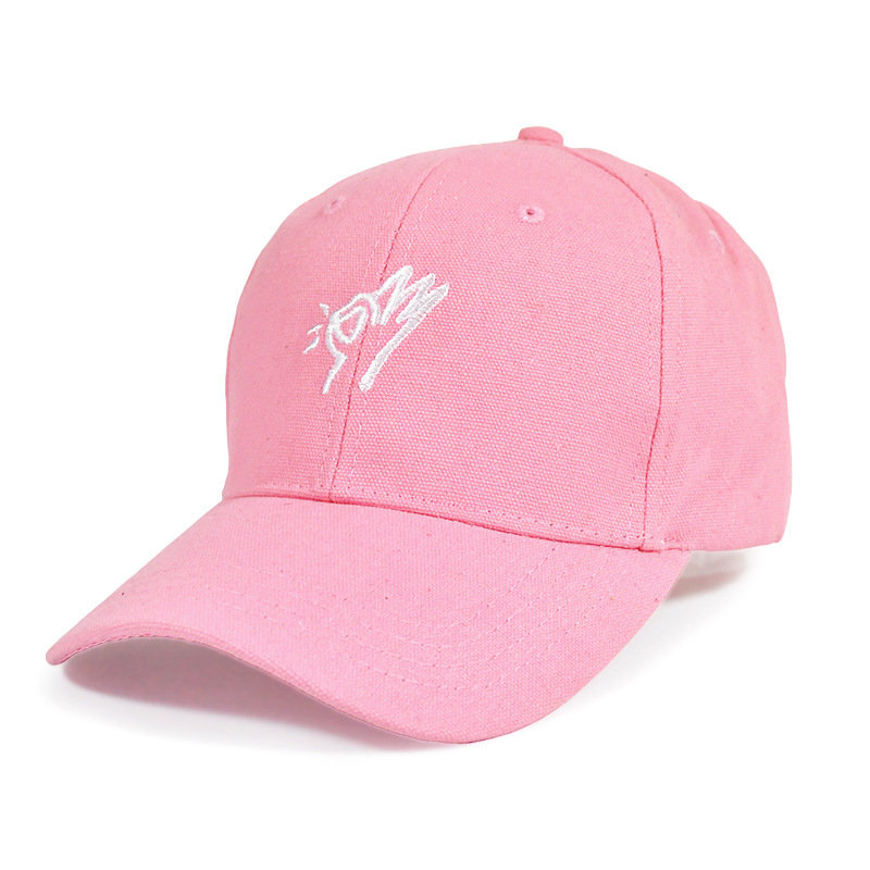 

Women Unisex Cotton Embroidery Love Gestures Baseball Hat Casual Sunscreen Visor Snapback Caps, Black white dark grey pink