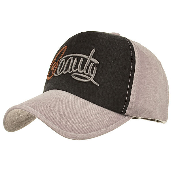 

23.4'' Washed Baseball Cap Faded Effect Hat, Khaki black navy grey