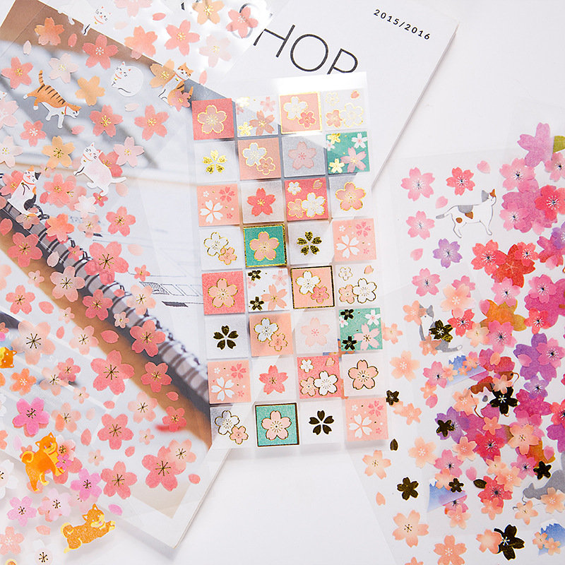 

Cherry Blossoms DIY Stickers, White