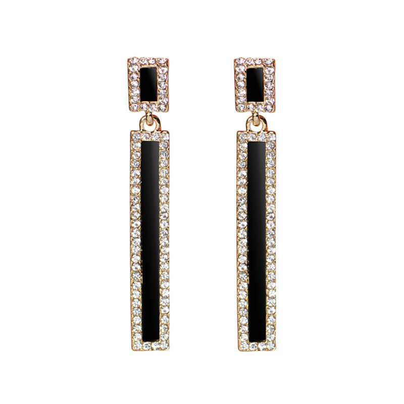 

Fashion Solid Rectangle Earrings, Gold