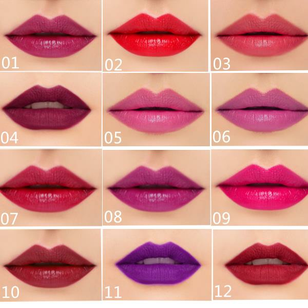 12 Colors Vampire Velvet Matte Lipstick Lip Balm Lasting Charming Makeup Cosmetic 