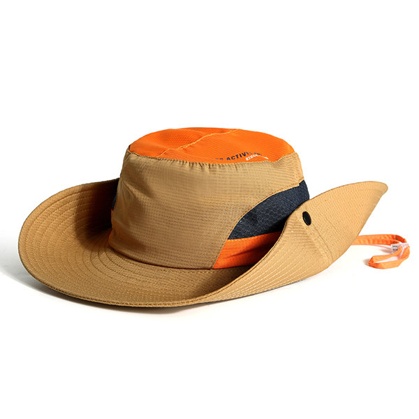 

Women Summer Fisherman Bucket Hat Outdoor Travel Wide Brim Sunscreen Cap, Green blue khaki grey brown