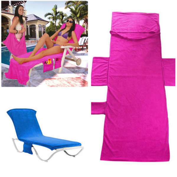 

Lounger Mate Beach Towel Sun Lounger For Holiday Garden Lounge with Pockets, Blue red
