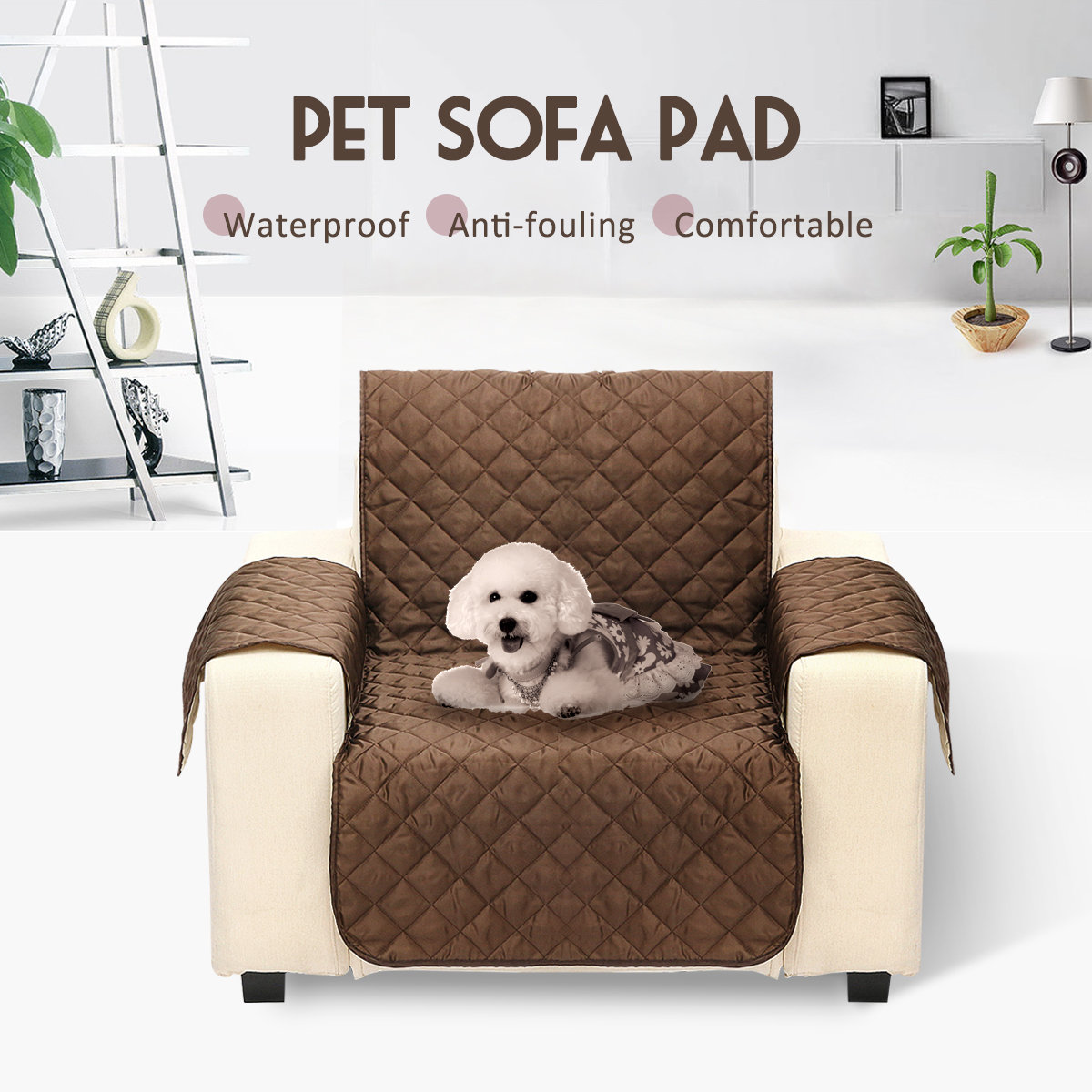

One Seater Waterproof Dog Cat Sofa Cover Couch Protector