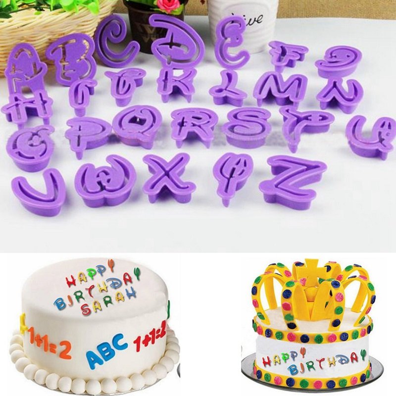 

Alphabet Letter Cookies Embosser Cutters Cake Decorating Fondant Sugarcraft Tool