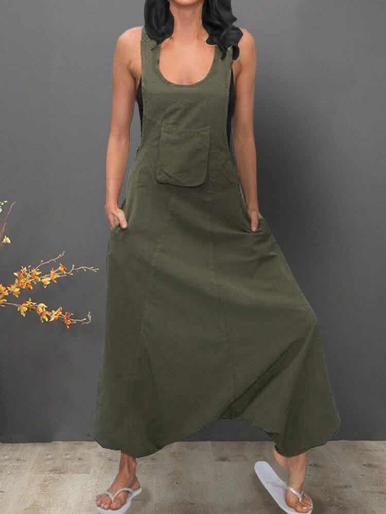

Sleeveless Bib Pants Harem Trousers Jumpsuit Playsuit Overal, Wine red army green black