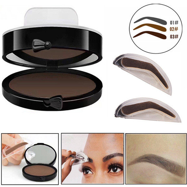 

Eyebrow Stamp Power Black Brown Brows Mineral Palette Eyebro
