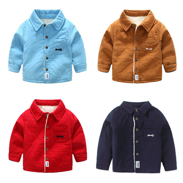 

Boys Autumn Winter Shirt 2Y-7Y, Red blue navy khaki