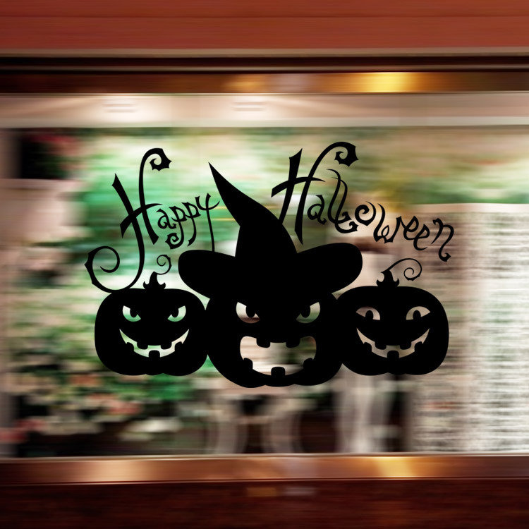 

Halloween Carved Series Decorative Wall Stickers