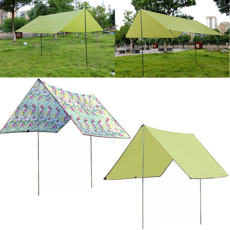 

Portable Folding Havelock Camping Sunshade Awning Canopy Sun Shelter, Colorful yellow green