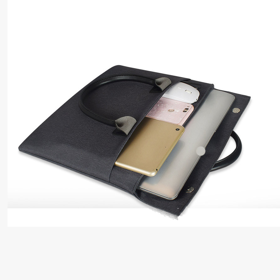 

Minimalist Casual 15.6 Inch Laptop Bag Hangbag For Men Women, Black pink dark blue