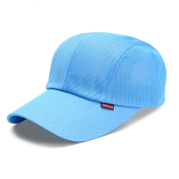 

Men Women Ultra-thin Quick-drying Mesh Breathable Baseball Cap Outdoor Casual Hat, Light gray royal blue light blue pink