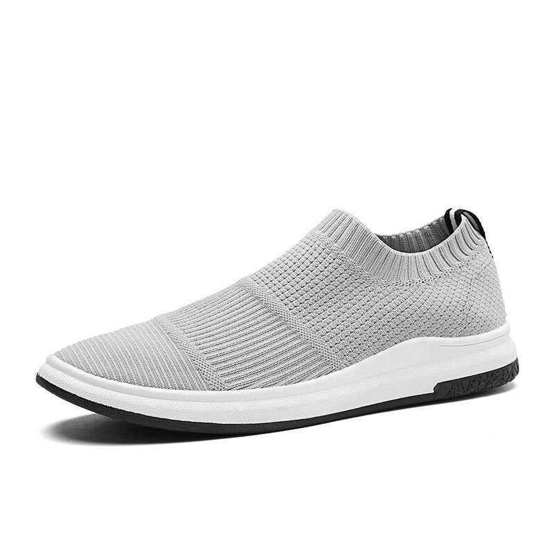 

Men Knitted Fabric Casual Walking Sneakers