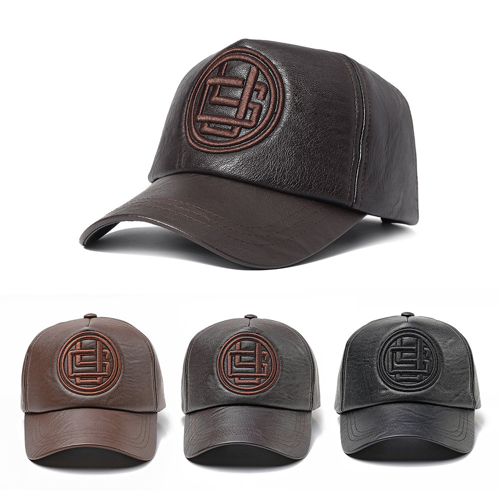 

Embroidery PU Artificial Leather Baseball Cap