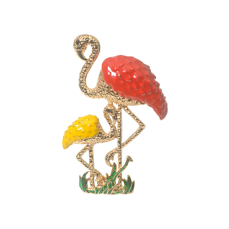 

Flamingos Colorful Bird Brooches, Blue red