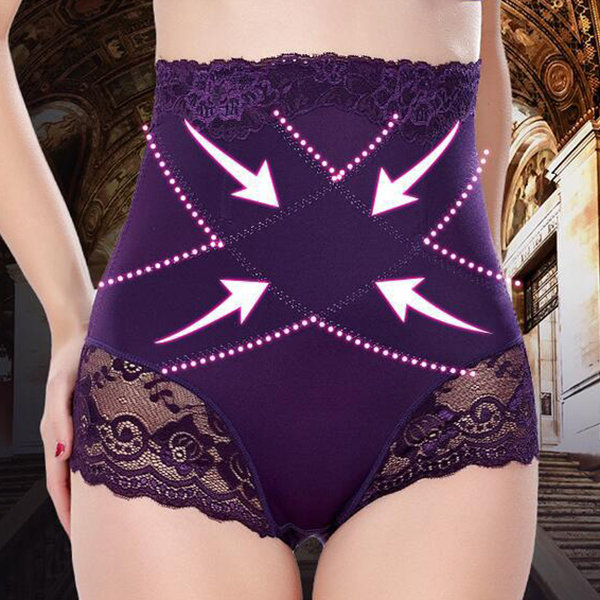 

Tummy Control Hip-lifting Panties, Purple black apricot