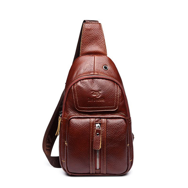 

Genuine Leather Cowhide Crossbody Bag Vintage Sling Bag