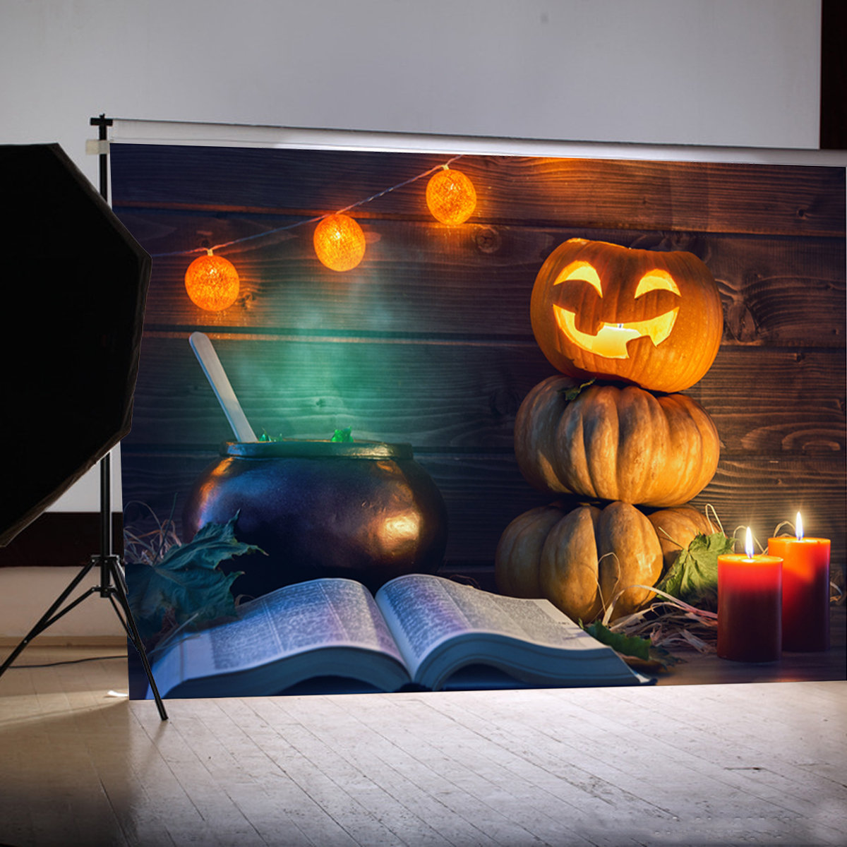 

5×7FT Halloween Pumpkin Photo Background