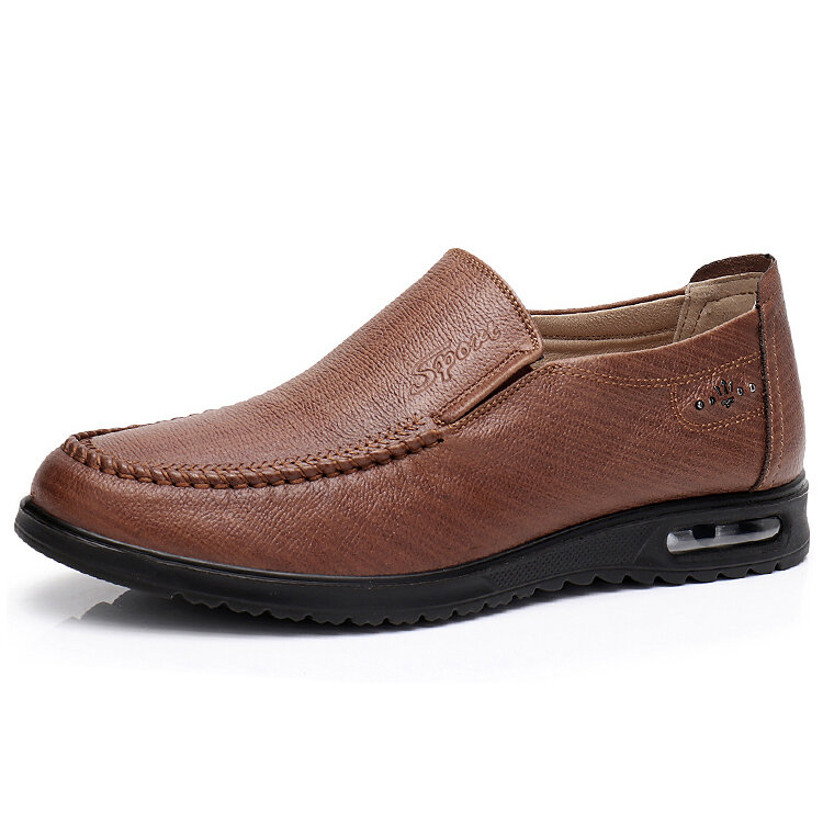 

Men Micarofiber Fabric Slip On Casual Shoes, Brown